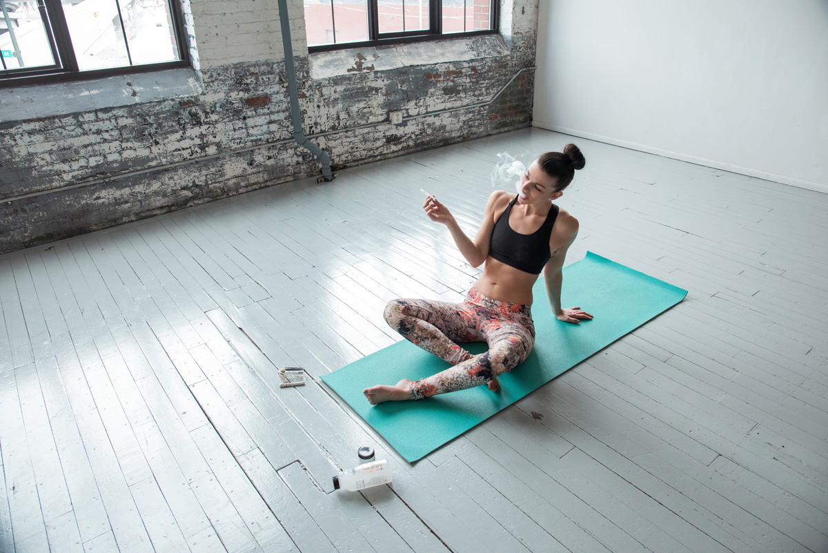 yoga and weed